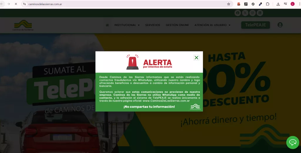 Estafas por internet: mensajes falsos de whastapp